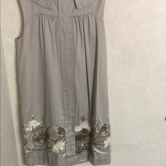 Anthropologie Floreat Finch & Thistle Bird Embroidered Dress 2 - Picture 6 of 8